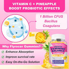 2 Packs Feminine Balance Gummies for Women - PH Balance Gummies Support Vaginal Flora, Gut Health & Immune System, Vegan, Gluten-Free, Tropical Pineapple Flavor (120 Count)