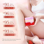 Feminine Cleansing Bar for Women, Yoni Bar, Ph-Balanced Formula, Remove Odor, Moisturize&Soften, Clean &Gentle Ingredients, Strawberry Scent, Velvety Texture for Daily Intimate Hygiene, Red