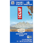 CLIF BAR - Energy Protein Bars - Chocolate Chip - Made with Organic Oats - Energy Bars - Non-GMO - (15 Pack)
