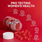 Probiotic for Women Gummies,Feminine Balance Gummies, -1200 Billion Compound, Digestive & Immune Support, Supports Vaginal Health Prebiotics, Natural Cranberry Flavor, Vegan, 60 Gummies