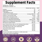 Menopause Supplements for Women with Black Cohosh, Menopause Relief Sugar Free Gummies for Hot Flashes, Natural Female Hormone Balance & Ashwagandha, Magnesium for Night Sweats, Mood Swings, 60 Count