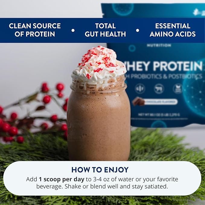 MRM Nutrition Whey Protein - Vanilla Flavored, Microfiltered Whey Protein Isolate & Concentrate, 16 Different Probiotic Strains, BCAAs, & Digestive Enzymes, Gluten Free, for Women & Men - 84 Servings