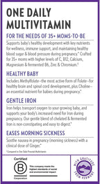 New Chapter Prenatal Vitamins, One Daily Prenatal Multivitamin Enhanced for Age 35+ with Methylfolate + Choline for Healthy Mom & Baby, Gluten Free & Non-GMO- 90 ct