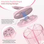 HIONXMGA Pill Organizer with 7 Large Compartments, Pill Dispenser for Travel, Supplement Organizer with Anti-Mixing Design, BPA-Free Pill Container with 20 Pcs Labels, Pink