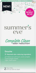 Summer's Eve Douche, Complete Clean, Vaginal Douche for Women to Help Reduce Vaginal Odor, 4.5 oz, 2-Count