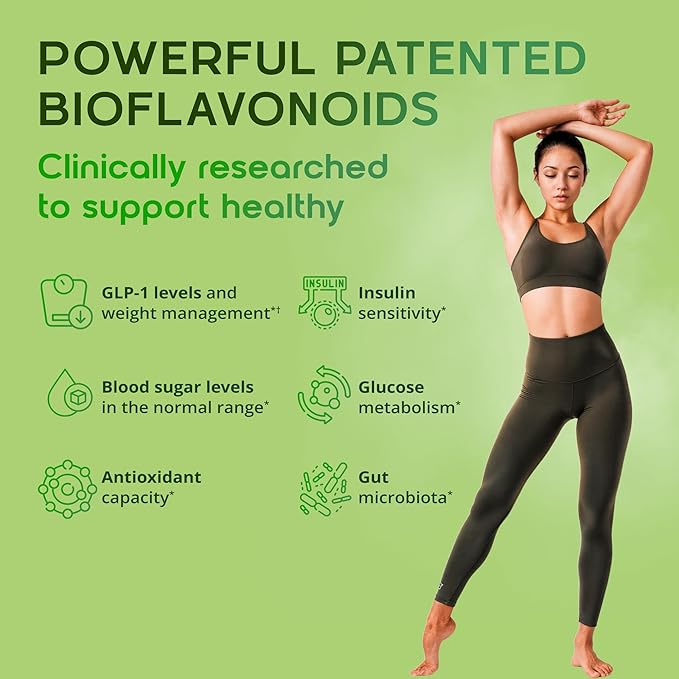 GLP-1 Supplement for Women & Men - Weight Management, Gut Health & Metabolism Support - Promotes Fat Burning & Lean Body Mass - Vegan, Gluten Free, Non-GMO - 60 Count