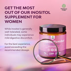 Premium Myo-Inositol & D-Chiro Inositol Powder - Fertility Support Supplement with Myo Inositol - Restore Hormone Balance & Clarity - Provides Ovarian Support - Inositol Supplement for Women - 250g