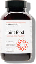 SMARTERNUTRITION Joint Food - Nourishing Support for Joint Comfort, Lubrication, Mobility with Collagen Type II, CMO, Lipase, MSM, Vitamin C, Turmeric, Bromelain - 60 Count - 30-Day Supply