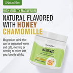 NaturalSlim Magicmag Pure Magnesium Citrate Powder Stress, Constipation, Muscle, Heart Health, and Sleep Support | Honey Chamomile Flavored Magnesium Supplement - 8oz Drink Mix (2 Pack)