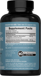 NeoCell Collagen Peptides Capsules | 90 Count | Plus Hyaluronic Acid | Skin Hydration | Superior Absorption | Advanced Grass Fed Formula Supplement | for Women and Men