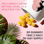 Feminine Balance Gummies for Women, Premium Hawaiian Pineapple Gummies with Vitamin C – Supports Women pH Balance, Healthy Odor, Flora, Immune & Vaginal Health – Vegan, Gluten-Free, 60 Count