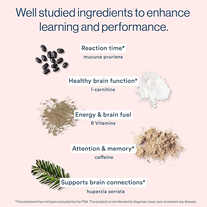 More Labs Liquid Focus, Nootropic Smart Drink with Powerful Antioxidants & Adaptogenic Herbs for Energy and Concentration, 150mg Caffeine (Pack of 6)