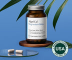 AlgaeCal Magnesium Relax™ - Chelated Magnesium with Ashwagandha for Sleep & Stress - Glycinate, Malate, Citrate - Sleep, Mood, & Cortisol Support (4 Months Supply)