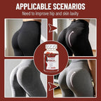 Maca Plus Gummies 3000mg, Glute Boost Vitamins for Women, Supports Curves, Energy & Skin Health, Strawberry Flavor, Vegan, 60 Count