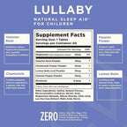 Lullaby | Gentle Kids Natural Sleep Aid | Pediatrician Recommended | Delicious Low Dose Melatonin & Non-Habit Forming Mixed Berry Chewable Tablets | with Chamomile, Magnesium for Kids 3+