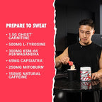 GHOST Burn Weight Management Powder, Guava Berry (60 Servings) - Metabolism & Energy Support Supplement for Men & Women - Natural Caffeine, L-Carnitine & L-Tyrosine - Gluten, Soy & Sugar-Free, Vegan