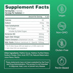 Purify Life Sugar-Free Berberine Gummies - with Ceylon Cinnamon, Milk Thistle & Apple Cider Vinegar - No More Capsules or Pills