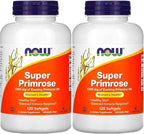 Now Foods Super Primrose 1300mg, 120 gels (Pack of 2)
