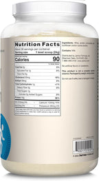 Jarrow Formulas Whey Protein with 18 g of Protein, 3.8 g of BCAAs, and Glutamine, Dietary Supplement for Muscle Function and Recovery Support, 32 oz Unflavored Powder, Approximately 38 Day Supply