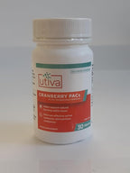 Szio+ Utiva Cranberry PACs – Clinically Studied Ingredients 36mg PACs Extract - UTI Prevention for Women - Urinary Tract Health – Cranberry Supplement Pills for Bladder Health, 30 Vegi Capsules