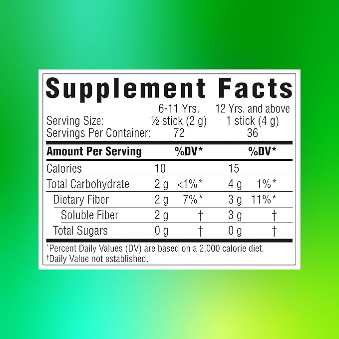 Benefiber On The Go Prebiotic Fiber Supplement Powder for Digestive Health, Daily Fiber, Unflavored - 28 Sticks (3.92 Ounces)
