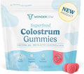WONDERCOW Colostrum Gummies for Gut Health, Immune Support & Wellness | Natural IgG Whole Bovine Colostrum Supplement, 1,000mg per Serving (15 Gummies (5 Servings), Strawberry Cream)