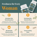 Women's Body Deodorizing Supplement – Chlorophyll Capsules for Body Odor, Fresh Breath & Gut Detox, for Social Confidence – Vegan with Matcha Green Tea, Apple Cider Vinegar (60 Caps)