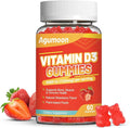 Vitamin D3 5000 IU 125mcg Gummies - Vitamin D Gummies for Adults, Support Immune, Bone, Muscle Health - Non-GMO, Gluten-Free, Dairy-Free, No Gelatin, 60 Count, Strawberry Flavor