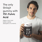 Man Matters Himalayan Shilajit Gummies 3000mg | Lab Tested | No Added Sugar | Ashwagandha, Gokshura | 75% + Fulvic Acid & 85+ Trace Minerals | Shilajit for Men | Non-GMO | 100% Natural | 60 Gummies