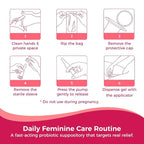Women's Intimate Care Gel – Enhances Firm Feel & Comfort | Probiotic & Herbal Formula | pH Balanced Daily Hygiene & Odor Control | Gentle Moisturizing Feminine Wash with Applicator (5 PACK)