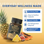 Digestive Enzymes Supplement with 100 Billion CFU Organic Probiotic & Prebiotic - Multi-Enzyme Formula for Women & Men - Supports Digestive & Gut Health, Aids Protein, Carb & Dairy Digestion, 180 Caps