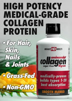 HEALTH DIRECT AminoSculpt Sugar-Free Collagen Supplement - High Potency Medical-Grade Protein for Hair, Skin, Nails & Joints, Grass-Fed, Non-GMO, Liquid Collagen - Smooth Mango - 30 Fl Oz