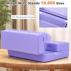 FYY Daily Pill Organizer,7 Compartments Portable Pill Case Travel Pill Organizer,[Folding Design] Large Pill Box for Purse Pocket to Hold Vitamins,Cod Liver Oil,Supplements and Medication-Purple