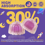 Magnesium Glycinate Gummies 400mg for Kids and Adults - Liposomal Magnesium Supplement with D3, K2 and Calcium for Sleep, Calm and Bones, Melatonin-Free, Sugar-Free, Strawberry Flavor, 60 Gummies