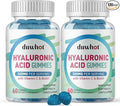 Hyaluronic Acid Gummies, Hyaluronic Acid Supplements with Vitamin C & Biotin 5000mcg for Skin, Hair, Nails Health, Joints Supplements for Women & Men, Low Sugar, Vegan, Non-GMO, 60 Counts