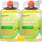 Cortisol Gummies - Cortisol Supplements for Women & Men with Ashwagandha, Magnesium, L-theanine for Cortisol Balance, Support Relaxation, Energy, Zzz, Pineapple Flavor, 120Ct