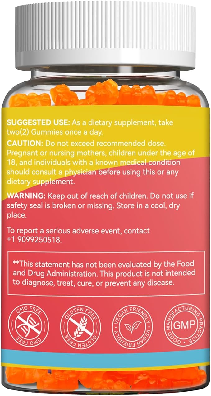 2PACK 3000MG Mullein Gummies, Extra Strength Mullein Leaf Extract with Quercetin, Bromelain for Lung Detox & Immune Support, Mango Flavor, 120 Count