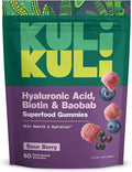 Kuli Kuli Super Gummies - Skin Supplements with Baobab, Elderberry, and Biotin - Helps Support Skin Health - 60 Non-GMO, Gluten-Free Gummies