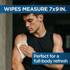 Defense Soap All Natural Body Wipes with Tea Tree Oil | Wrestling, Combat, Camping, Gym, Post Workout Shower Wipes for Men and Women. 40 Count (Pack of 6)