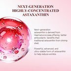 HKH Peptide Serum Capsules for Face: 48 Caps Anti-Aging & Firming Skin with Astaxanthin and Niacinamide - Antioxidant Serum for Smoothing Fine Lines - Even Tone for 30+ Women - Travel-Friendly