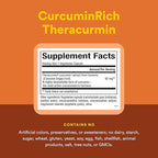 Natural Factors, CurcuminRich Double Strength Theracurmin, 60 mg, Just 1 Capsule Daily, Formulated for Superior Absorption, 60 Count (Pack of 1)