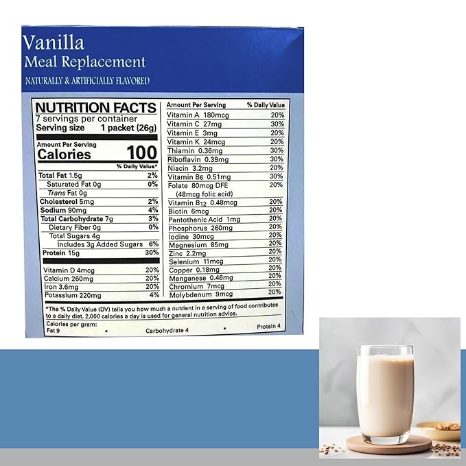 BestMed Weight Loss® | Vanilla | Protein Shake Mix, Gluten Free, KETO Friendly, 100 Calorie, Low Carb, Vitamin Fortified, Meal Replacement, Aspartame Free 7/Box