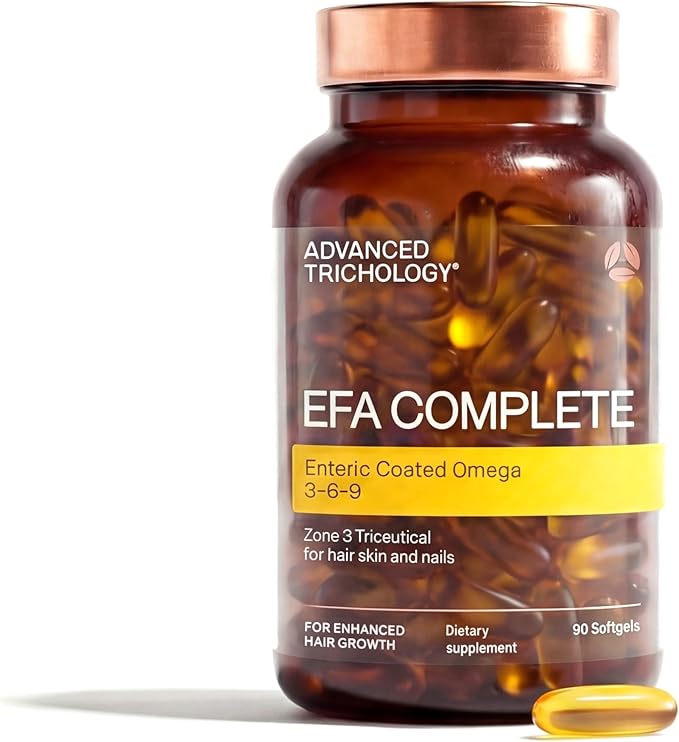 EFA Complete with Optimal Omega 3 6 9 Levels of Potency Flax Oil, Fish Oil, Borage Oil, and Evening Primrose Oil 800mgs (90count) 3rd Party Tested - High in GLA and 369 Omegas