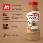 Premier Protein Shake, Café Latte with Caffeine for Energy – 30g Protein, No Added Sugar, 24 Vitamins & Minerals to Support Immune Health, 11.5 fl oz, 6 Pack (Packaging May Vary)