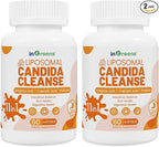 11-in-1 Candida Support Supplement, Antifungal Overgrowth, Intestinal Detox & Gut Health for Women & Men, Balance Probiotic, Natural Herbal Oregano & Caprylic Acid Softgels, 120 Count