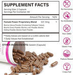 Beef Organ Supplement for Women - Grass-Fed Beef Liver, Kidney, Heart, Uterus, Ovary - Supports Female Energy & Hormone Balance - Pasture Raised in New Zealand - Iron, B12 & CoQ10 - 120 Capsules