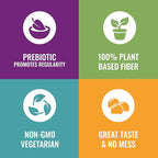 Fiber Advance Gummies | 100% Plant Based Fiber Supplement for Digestive Health | Chicory Root Inulin Prebiotic Gummies | Gluten Free, Vegetarian, & Non-GMO (Kids 3-Pack)