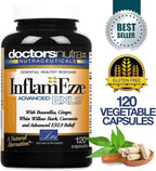 InflamEzze - Turmeric, Curcumin, Ginger Supplement - Gluten-Free (120 Count)