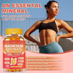 Magnesium Glycinate Gummies 600mg High Absorption, Magnesium Glycinate for Women and Men with Vitamin D, B6, and CoQ10 for Adults & Kids, Magnesium Supplement for Calm Support & Sleep, 120 Count