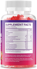 2 Pack Saffron Supplement Gummies, 10-in-1 Cortisol Supplement with Saffron 88.5mg, Magnesium, Rhodiola Rosea, Ashwagandha, L-Theanine, St. John's Wort, for Calm, Focus, Relaxation, 120 Count
